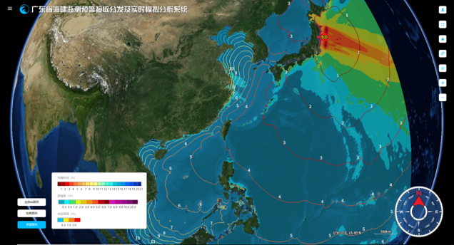 地震海啸在西北太平洋范围内造成的影响可视化（模拟2011年日本311大地震）.png